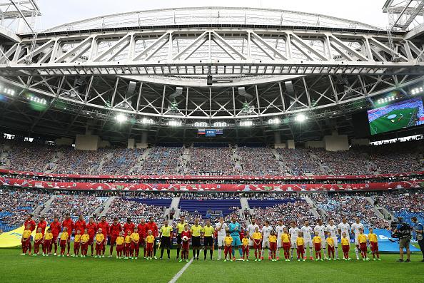 Pertandingan pembuka Piala Konfederasi 2017 antara Rusia vs Selandia Baru. Copyright: INDOSPORT