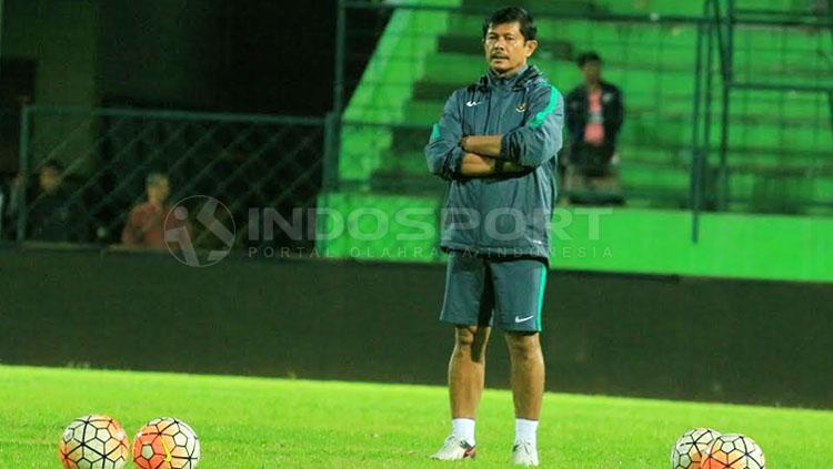 Pelatih Timnas U-19,  Indra Sjafri. Copyright: Ian Setiawan/INDOSPORT