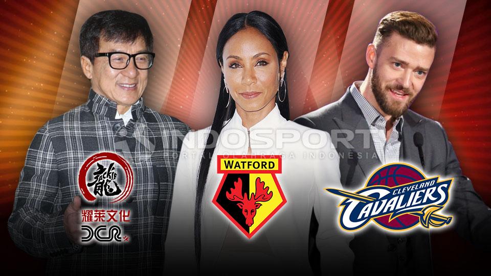 Jackie Chan, Jada Pinkett Smith, dan Justin Timberlake. - INDOSPORT