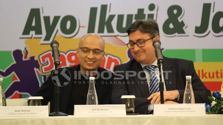 Arief Wicaksono (kiri) dan Antonio Alegre (kanan). Copyright: Zainal/INDOSPORT