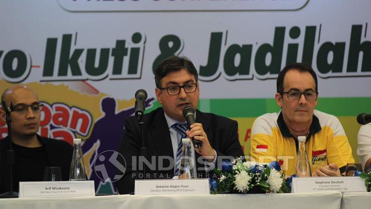 Konferensi Pers Persija Jakarta vs Espanyol. Copyright: Zainal/INDOSPORT