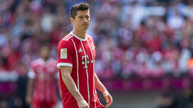 Penyerang Bayern Munchen, Robert Lewandowski. Copyright: Getty Images