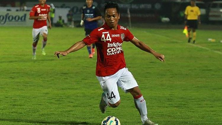 Gelandang Bali United, Gede Sukadana.