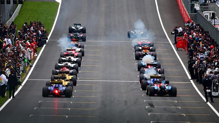 Para pembalap F1 bersiap menjalani balapan GP Austria. Copyright: Dan Istitene via Getty Images