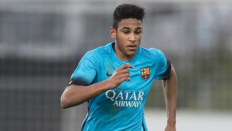 Bintang muda Barcelona, Jordi Mboula. Copyright: INDOSPORT