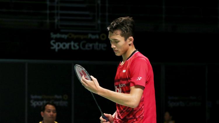 Jonatan Christie dikalahkan wakil China, Lin Dan. Copyright: PBSI