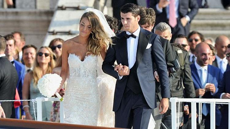 Alvaro Morata dan Alice Campello. Copyright: dailymail.co.uk