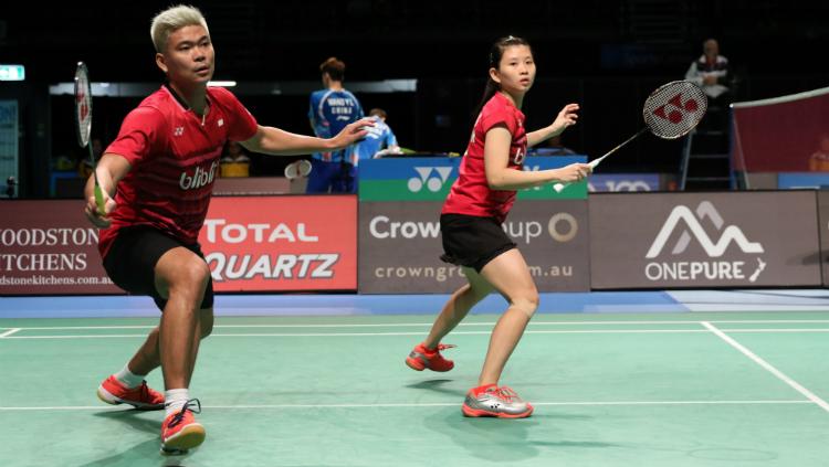 Praveen Jordan/Debby Susanto di semifinal Australia Open 2017. Copyright: Humas PBSI