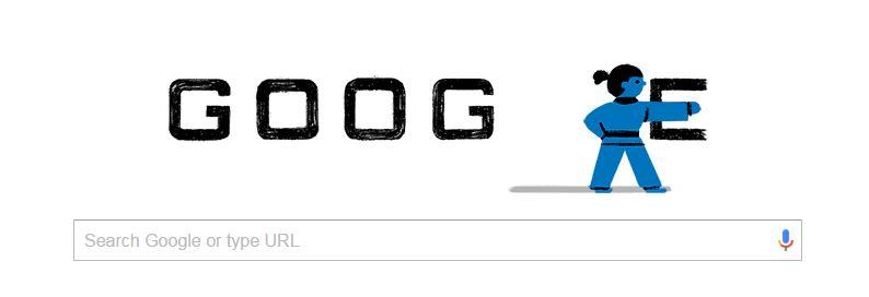 Google Doodle Taekwondo. Copyright: Google
