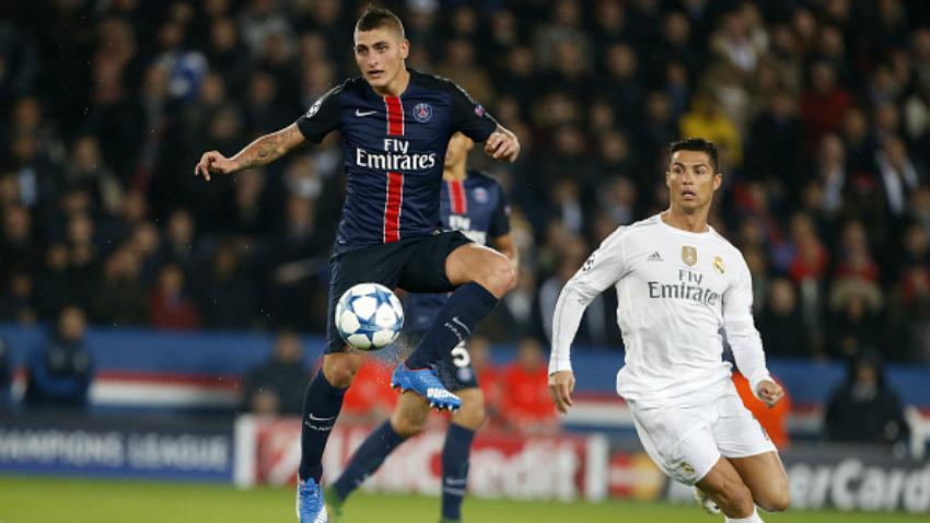 Marco Verratti dan Cristiano Ronaldo. Copyright: Getty Images