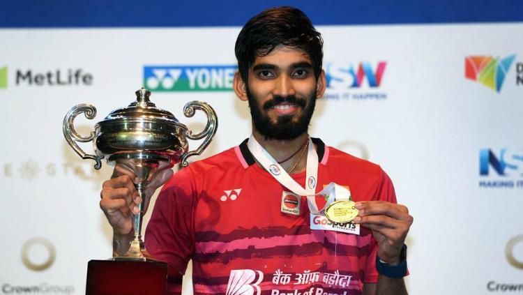 Kidambi Srikanth memenangi Australia Open 2017. Copyright: Twitter