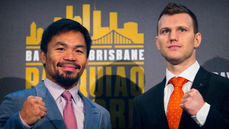 Manny Pacquiao dan Jeff Horn. Copyright: AFP