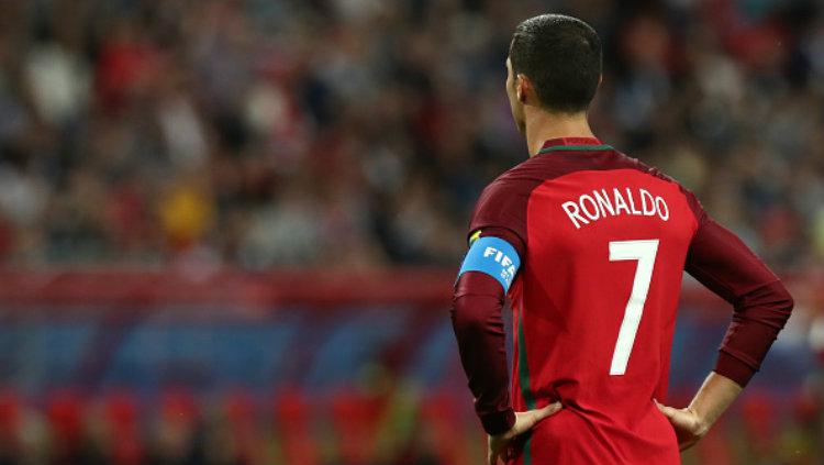 Kapten Timnas Portugal, Cristiano Ronaldo. Copyright: Robbie Jay Barratt - AMA/Getty Images