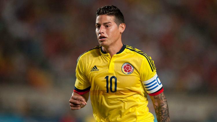 Gelandang Timnas Kolombia, James Rodriguez. Copyright: Jose Breton/NurPhoto via Getty Images