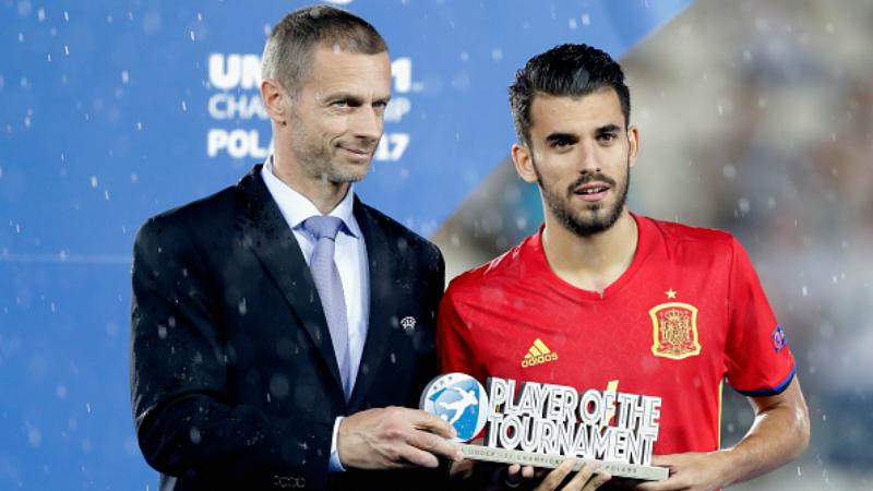 Dani Ceballos menjadi pemain terbaik dalam turnamen Euro U-21 2017. Copyright: INDOSPORT
