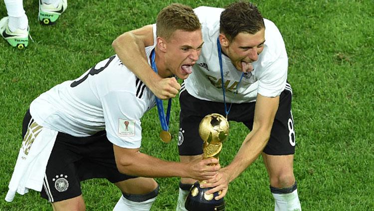 Leon Goretzka dan Joshua Kimmich saat membela Jerman. - INDOSPORT