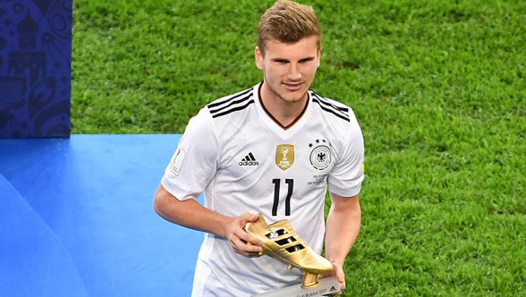 Timo Werner mendapat penghargaan Golden Boot. Copyright: INDOSPORT