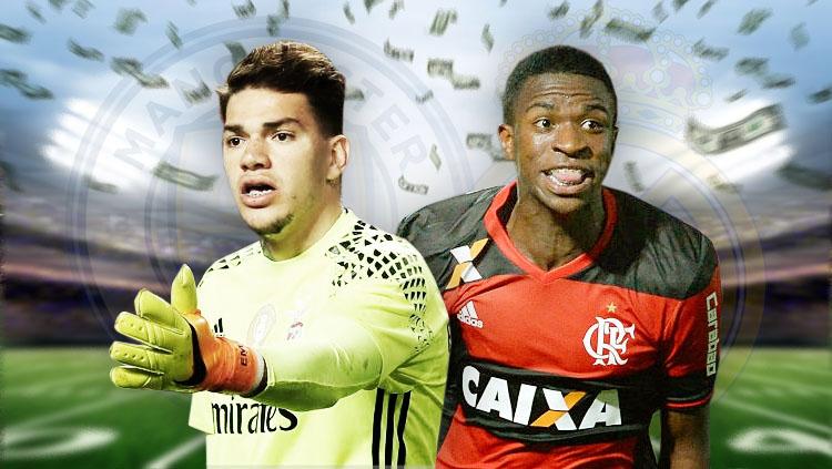 Ederson Moraes (Real Madrid) dan Vinicius Junior (Manchester City).