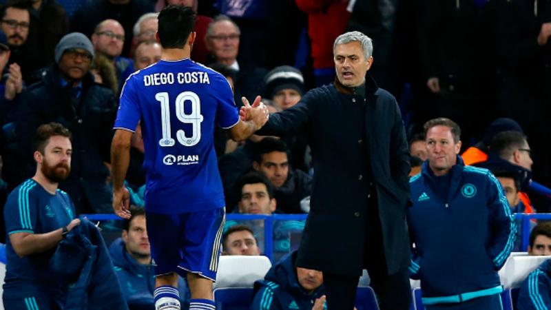 Jose Mourinho dan Diego Costa. Copyright: INDOSPORT