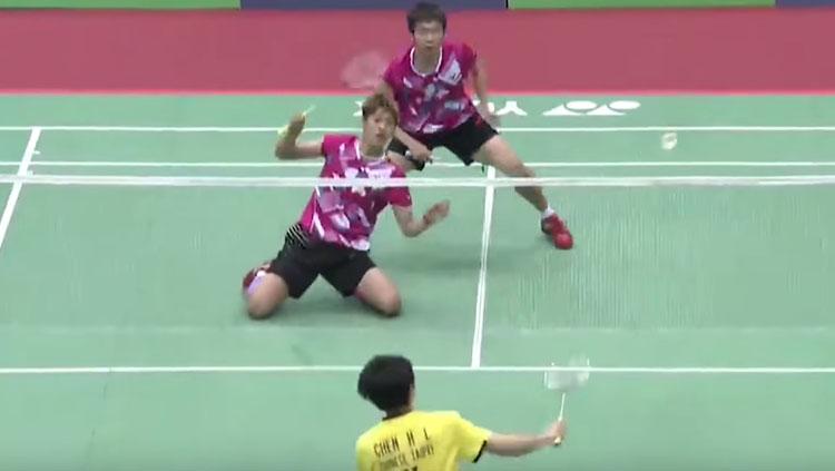 Lee Jhe-Huei/Lee Yang vs Chen Hung-Lin/Wang Chi-Lin. Copyright: youtube