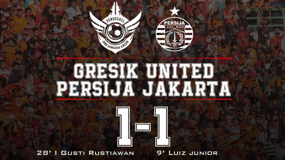 Persegres vs Persija Jakarta Copyright: twitter@JakOnline01