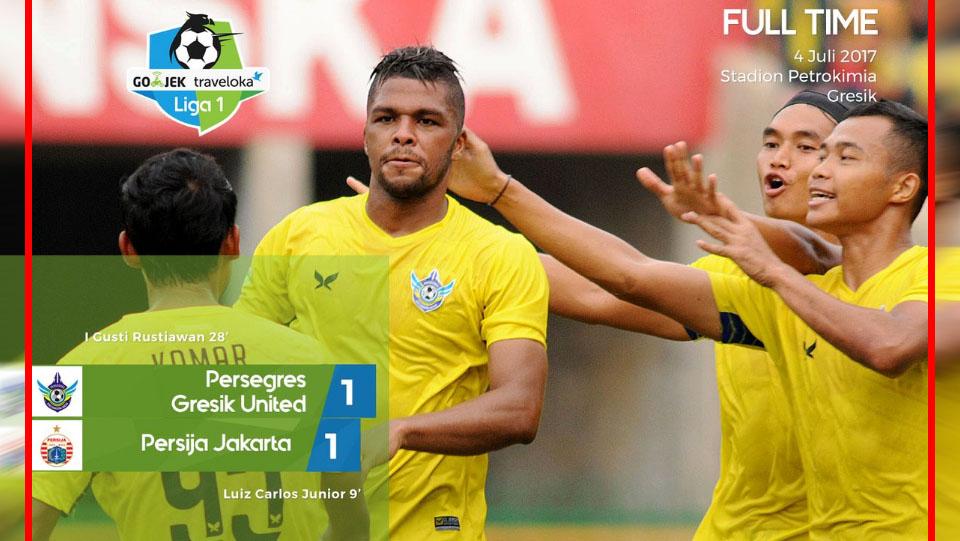 Persegres vs Persija Jakarta Copyright: twitter@infoGRESIK