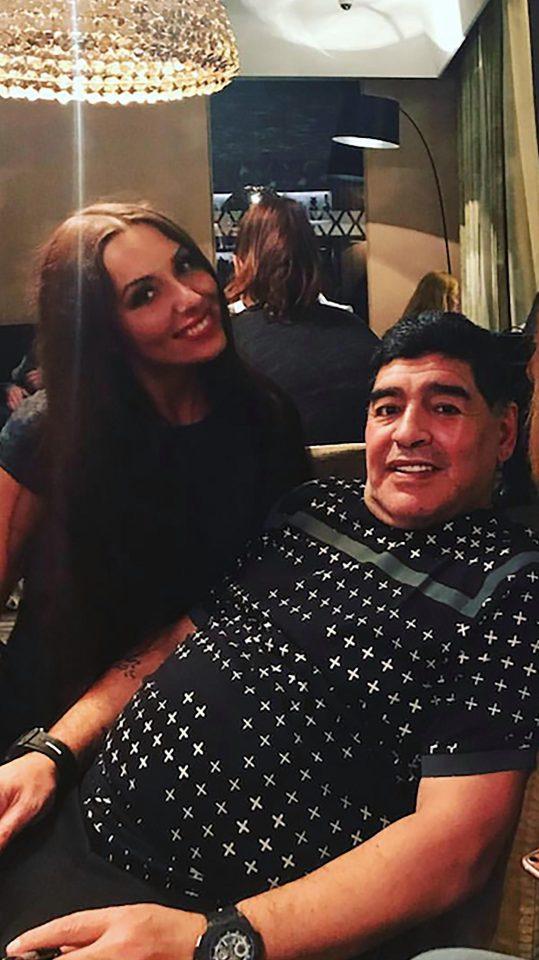 Ekaterina Nadolskaya dilaporkan mendapatkan perlakuan pelecehan seksual dari Diego Maradona Copyright: thesun.co.uk