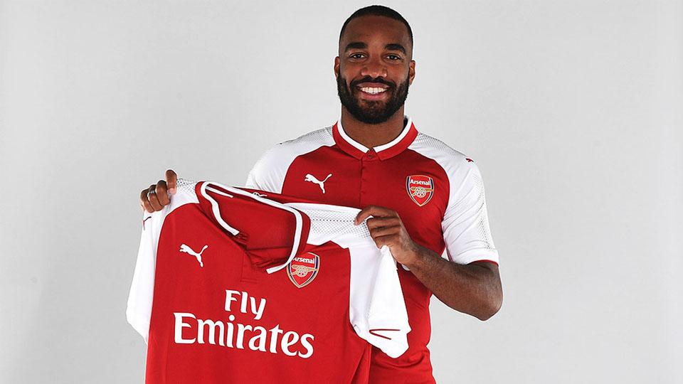 Alexandre Lacazette, striker anyar Arsenal. Copyright: Arsenal