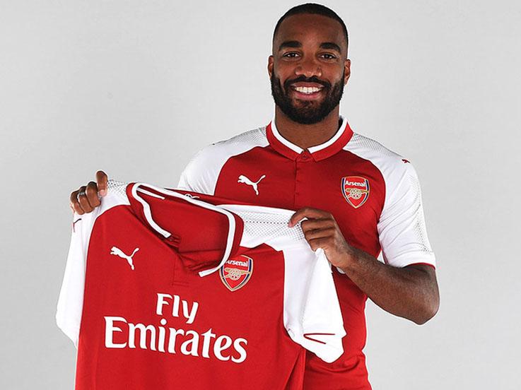 Alexandre Lacazette, striker anyar Arsenal. Copyright: Arsenal