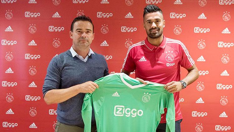 Benjamin van Leer saat diperkenalkan Ajax Amsterdam.