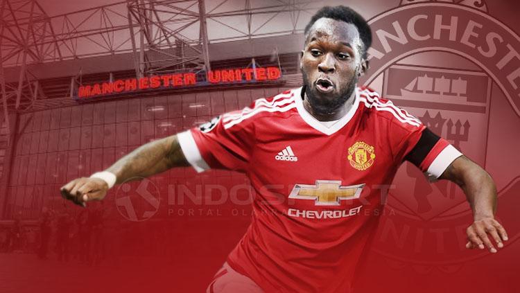 Romelu Lukaku dikabarkan resmi gabung Manchester United. Copyright: Grafis: Eli Suhaeli/INDOSPORT