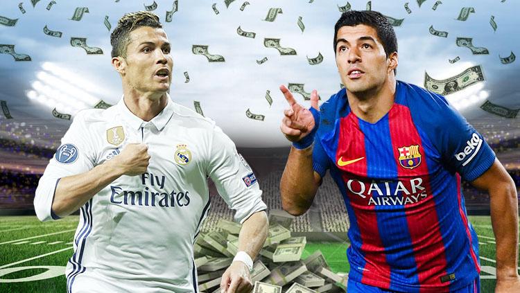 Dosa besar Barcelona tendang Luis Suarez sama saja dengan kebodohan rival LaLiga Spanyol mereka, Real Madrid yang jual Cristiano Ronaldo.