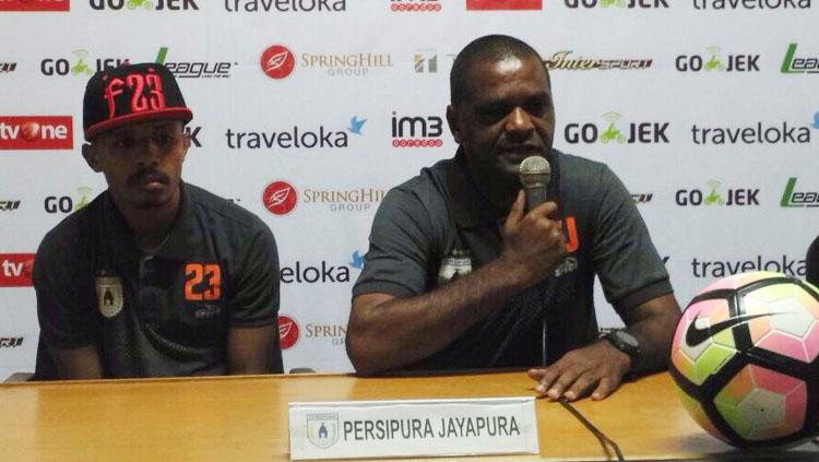 Persipura Jayapura dalam jumpa pers. Copyright: Istimewa