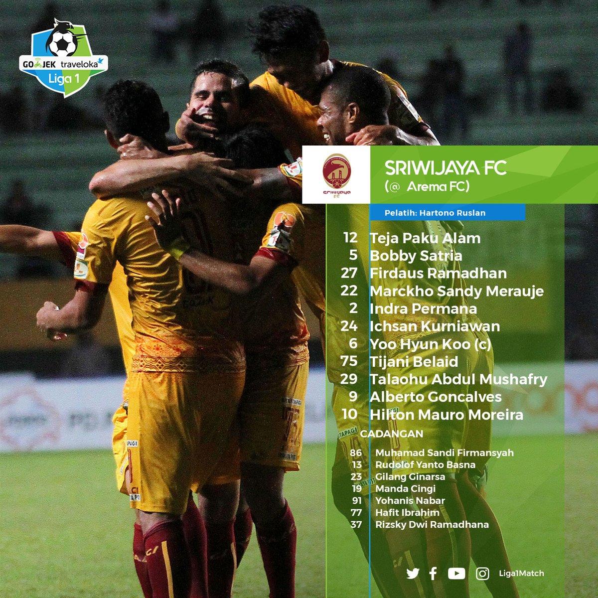 Skuat Sriwijaya Copyright: @Liga1Match