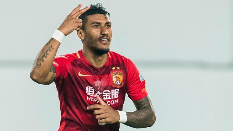 Pemain Guanzhou Evergrande, Paulinho. Copyright: Power Sport Images/Getty Images