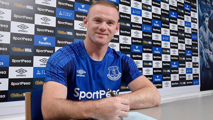 Wayne Rooney resmi bergabung ke Everton. Copyright: @Everton