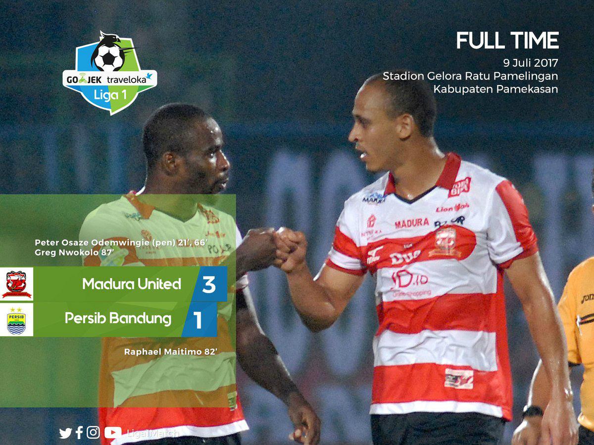 Madura United vs Persib Bandung Copyright: Twitter/@Liga1Match