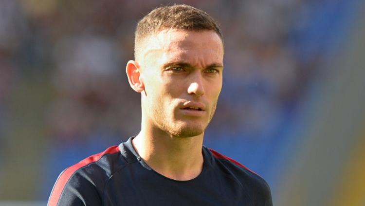 Thomas Vermaelen saat dipinjamkan ke AS Roma. Copyright: Indosport