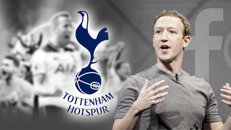 Mark Zuckerberg bos facebook dikabarkan akan membeli klub Liga Inggris, Tottenham Hotspur. - INDOSPORT