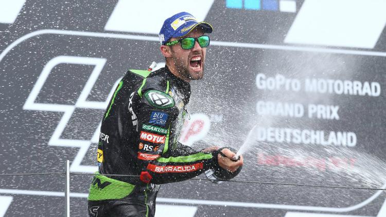 Jonas Folger di podium GP Belanda 2017. Copyright: Twitter/Monster Energy