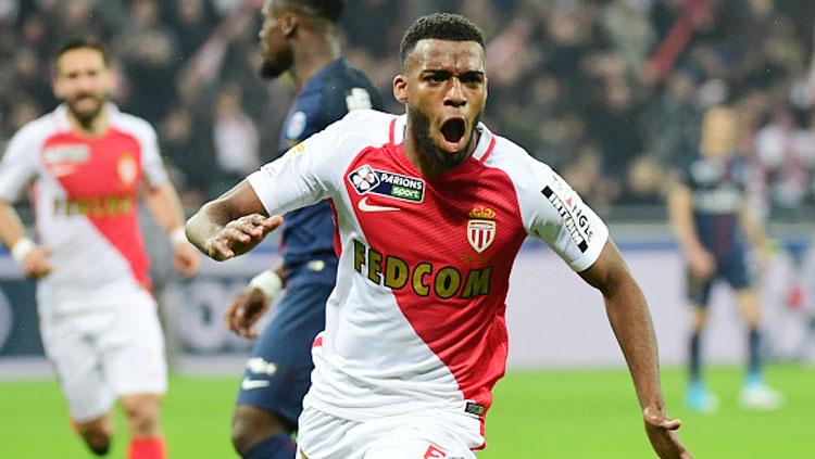 Thomas Lemar saat melakukan selebrasi. Copyright: INDOSPORT