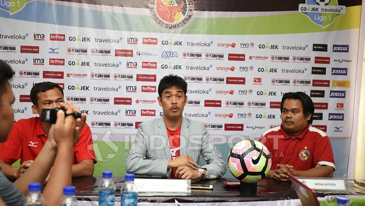 Nilmaizar bakal duetkan Marcel Sacramento dan Tambun Naibaho kontra Persija Jakarta. Copyright: Indosport/Taufik Hidayat