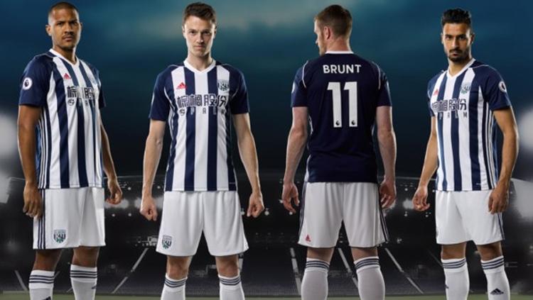 Jersey anyar WBA. Copyright: Official Website