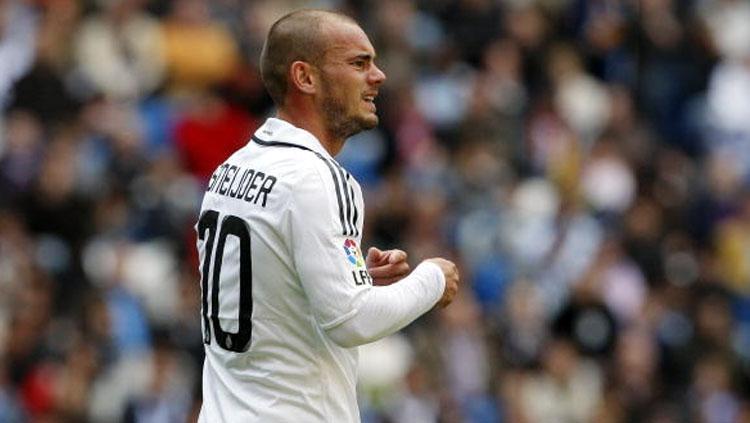 Wesley Sneijder ketika masih memperkuat Real Madrid Copyright: Indosport.com