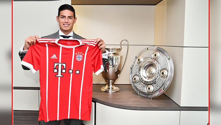 James Rodriguez telah resmi ke Bayern Munchen. Copyright: INDOSPORT