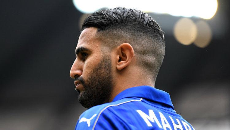 Pemain Leicester City, Riyad Mahrez diincar AS Roma. Copyright: Laurence Griffiths/Getty Images
