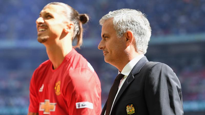 Zlatan Ibrahimovic dan Jose Mourinho Copyright: INDOSPORT