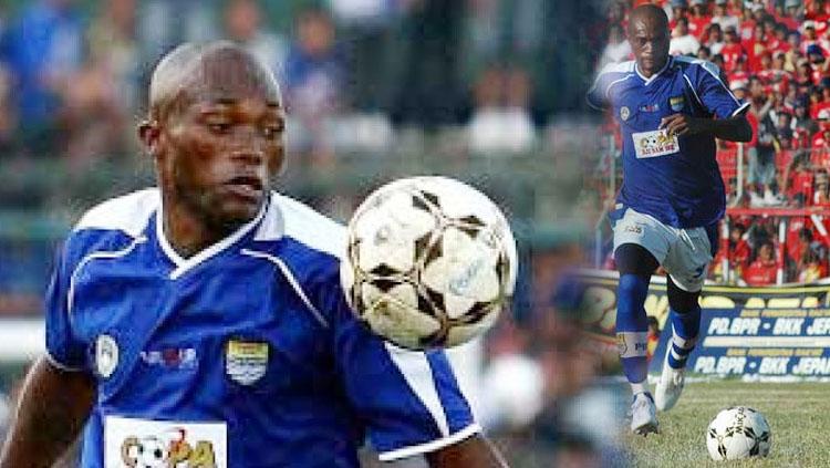 Christian Bekamenga saat masih berseragam Persib Bandung.