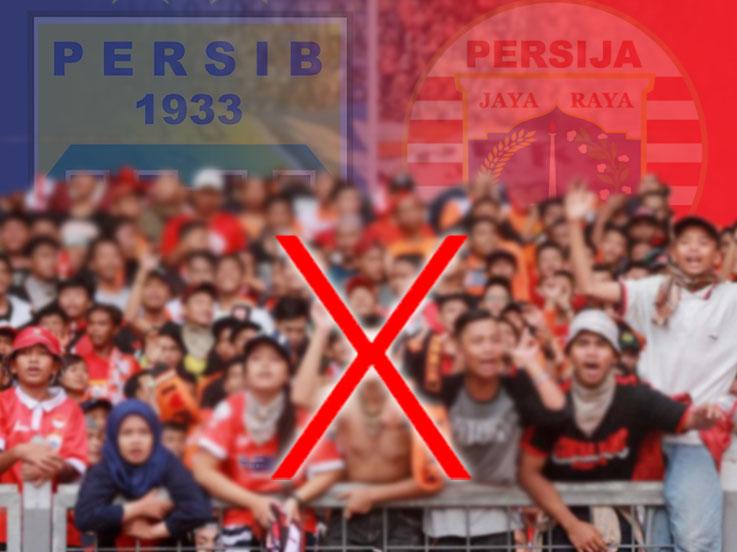 Jelang laga Persib vs Persija, The Jakmania dilarang datang ke Bandung. Copyright: Grafis: Eli Suhaeli/INDOSPORT