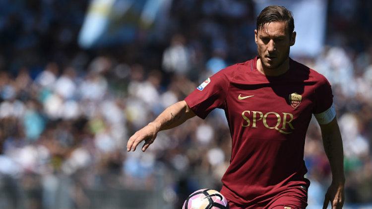 Legenda AS Roma, Francesco Totti, pernah menolak AC Milan.